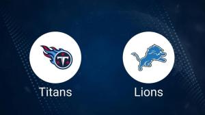 Where to Watch Titans vs. Lions on TV or Streaming Live - Oct. 27