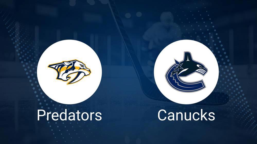 Predators vs. Canucks Injury Report Today - January 29