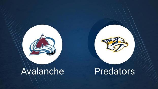 Where to Watch Colorado Avalanche vs. Nashville Predators on TV or Streaming Live - February 22