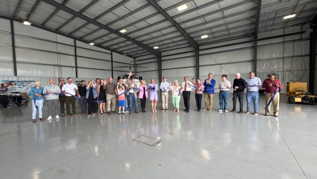 The ribbon-cutting for the new access road at the Danville-Boyle County Airport. (Photo submitted)