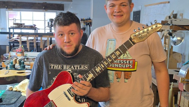 Frazzzel Guitars recently built a guitar for country star Alex Miller. (Photo submitted)