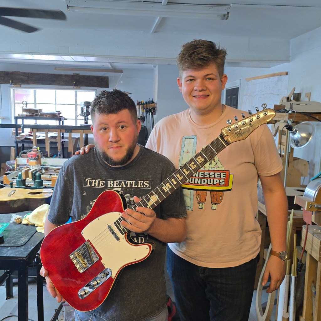 Frazzzel Guitars recently built a guitar for country star Alex Miller. (Photo submitted)