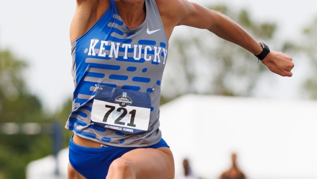 Former Kentucky high school standout Sophie Galloway missed almost two years of competition due to injuries but came back to qualify for the triple jump at the NCAA Championships Saturday. (UK Athletics Photo)