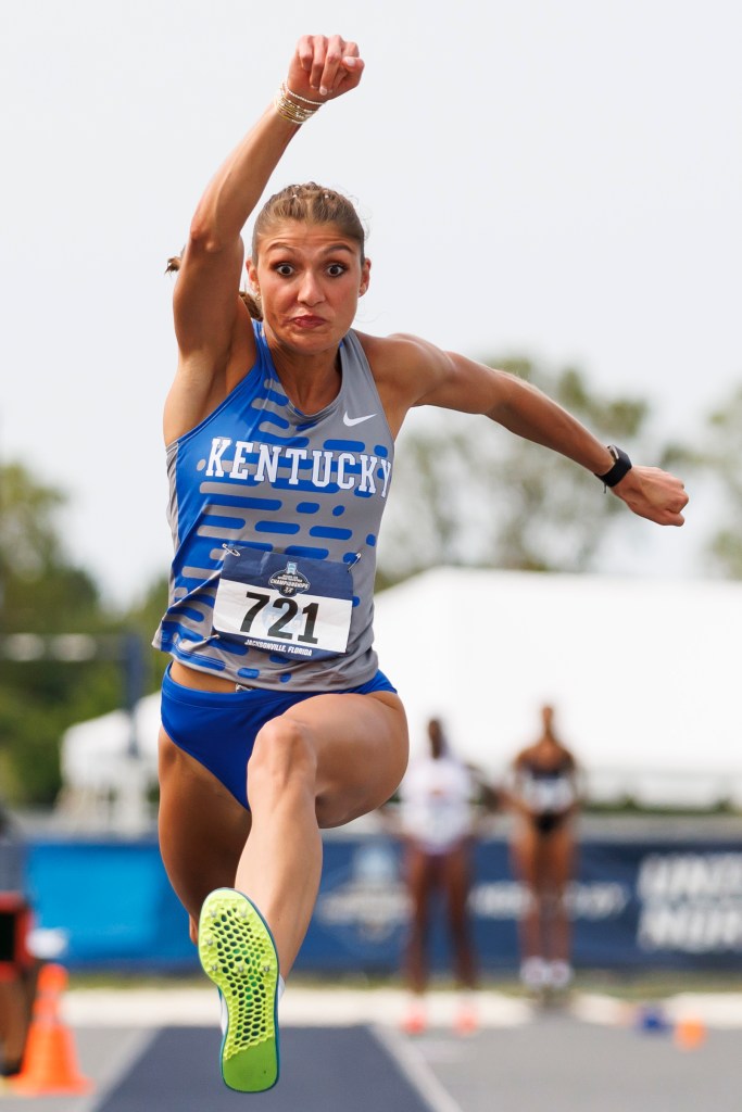 Former Kentucky high school standout Sophie Galloway missed almost two years of competition due to injuries but came back to qualify for the triple jump at the NCAA Championships Saturday. (UK Athletics Photo)