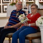 Edna and Charlie Shannon during the vow renewal ceremony. (Photo by Josely Labarrere)