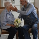 June and Glenn Majors during the vow renewal ceremony. (Photo by Josely Labarrere)